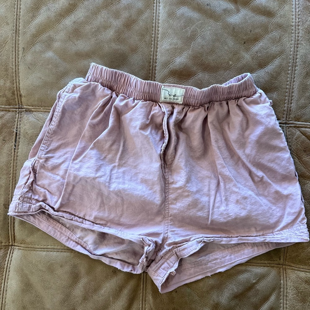 We The Free Light Pink High Waist Shorts
